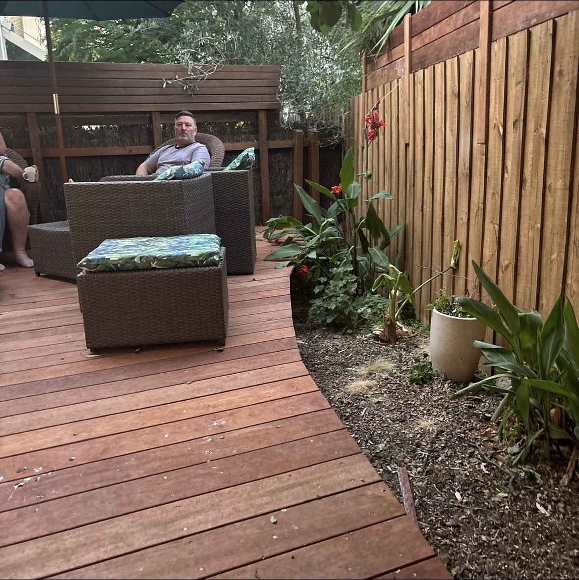 Hardwood deck build with timber fence Bentleigh East Melbourne